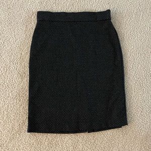 Black and Grey Pencil Skirt